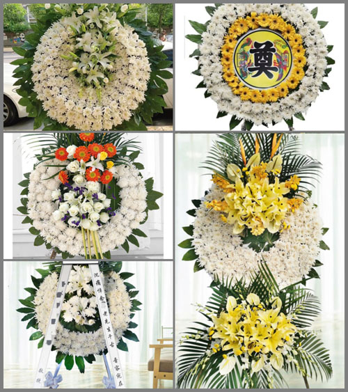 山东莱芜莱城区高庄街道团山村花圈速递